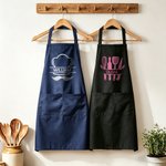 Personalized Multicolour Baking Kitchenware Pattern Waterproof Chef Apron with Pockets and Name Father's Day Birthday Gift for Cooking Baking Lovers