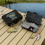 Personalized Reel Great Dad Fishing Theme Metal Fishing Lure and Tool Box Set with Name Daily Fishing Father's Day Gift for Father Fishing Lovers