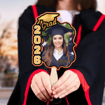 Personalized Graduation Cap Photo Flash Card Graduation Fan with Name Graduation Gift for Class of 2026