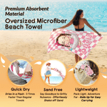 Serviette de plage à séchage rapide avec nom Activités de plein air Fête de plage Cadeau d'anniversaire pour enfants Famille
