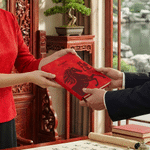 Personalised Auspicious Word Horse Chinese-Style A5 PU Leather Travel Journal Notebook with Name Daily Use Business Gift for Colleague Student Friend