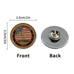Personalised Eagle Remember Our Hero Pin Button Badge with Name American Independence Day Sympathy Gift for Veteran Loss of Loved One