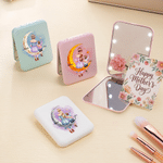 Espejo de maquillaje LED con nombre Personalizado Star Moon Mom Kid Back View LED Makeup Mirror with Name Travel Essential Daily Use Birthday Gift for Women Makeup Lovers