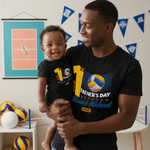 Personalized Our First Father's Day 100% Cotton Baby Bodysuit T-shirt Matching Outfit with Name and Year First Father's Day Gift for Dad Baby