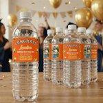 Personalized Congrats Photo Balloon Design Water Bottle Labels Stickers with Name and Year Set of 20 Graduation Party Decor for Graduates Friends