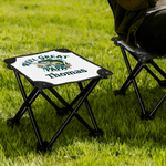 Personalised Fishing Pattern Folding Fishing Stool with Name Outdoor Activities Camping Father's Day Gift for Fishing Enthusiasts