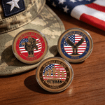 Personalised Eagle Remember Our Hero Pin Button Badge with Name American Independence Day Sympathy Gift for Veteran Loss of Loved One