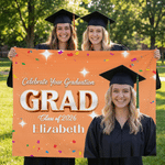 Personalised Class of 2026 Photo Banner with Name and Year Graduation Ceremony Party Gift for Graduates