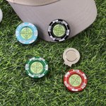 Personalised Golf Reader Marker Magnetic Hat Clip with Name Golf Field Use Birthday Anniversary Game Day Gift for Golf Player Lover