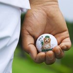 Spersonalizowana piłka golfowa z portretem zwierzęcia z imieniem Prezent urodzinowy dla miłośników golfa Właściciele zwierząt domowych