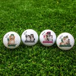 Spersonalizowana piłka golfowa z portretem zwierzęcia z imieniem Prezent urodzinowy dla miłośników golfa Właściciele zwierząt domowych