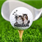 Spersonalizowana piłka golfowa z portretem zwierzęcia z imieniem Prezent urodzinowy dla miłośników golfa Właściciele zwierząt domowych