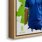 Personalizowany zdjęcia sportowców w stylu splatter art na płótnie z imieniem i numerem prezent urodzinowy dla sportowca