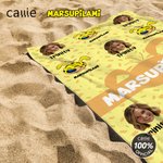 Personalizowany ręcznik plażowy Marsupilami z imieniem i nazwiskiem 1-6 zdjęć twarzy Uroczy wyraz twarzy Marsupilami Szybkoschnący ręcznik plażowy z imieniem i nazwiskiem Prezent urodzinowy dla dzieck