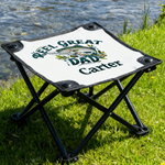 Personalised Fishing Pattern Folding Fishing Stool with Name Outdoor Activities Camping Father's Day Gift for Fishing Enthusiasts