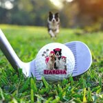 Spersonalizowana piłka golfowa z portretem zwierzęcia z imieniem Prezent urodzinowy dla miłośników golfa Właściciele zwierząt domowych