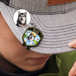 Personalized Pet Photo Magnetic Hat Clip Golf Ball Marker with Name Birthday Game Day Anniversary Gift for Golf Lovers Pet Lovers