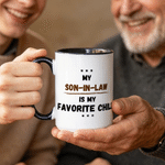 Gepersonaliseerde Minimalistische stijl keramische koffiemok met naam en titel Dagelijks gebruik Verjaardag Vaderdag geschenk voor schoonvader Familie