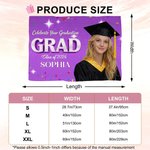 Personalisierte Klasse von 2026 Foto Banner mit Namen und Jahr Graduierung Zeremonie Party Geschenk für Absolventen