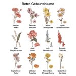 Personalisiertes A5 Spiral-Notizbuch im Geburtsblumen-Design | mit Namen | Wochenplaner | Monatsplaner | Geburtstag Geschenk für Familie Freunde