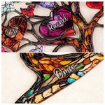 Gepersonaliseerd Hartvormig Stamboom Acryl Ornament in Olieverf-look met 2-20 Namen en Tekst Moederdag- of Verjaardagscadeau voor Vrouwen Mama Oma