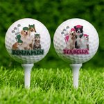 Spersonalizowana piłka golfowa z portretem zwierzęcia z imieniem Prezent urodzinowy dla miłośników golfa Właściciele zwierząt domowych
