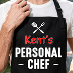 Gepersonaliseerd Multi-Color BBQ Patroon Schort met Naam Familie Bijeenkomst Vaderdag Cadeau voor Vader Grootvader