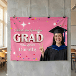 Personalised Class of 2026 Photo Banner with Name and Year Graduation Ceremony Party Gift for Graduates