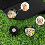 Personalized Pet Photo Magnetic Hat Clip Golf Ball Marker with Name Birthday Game Day Anniversary Gift for Golf Lovers Pet Lovers