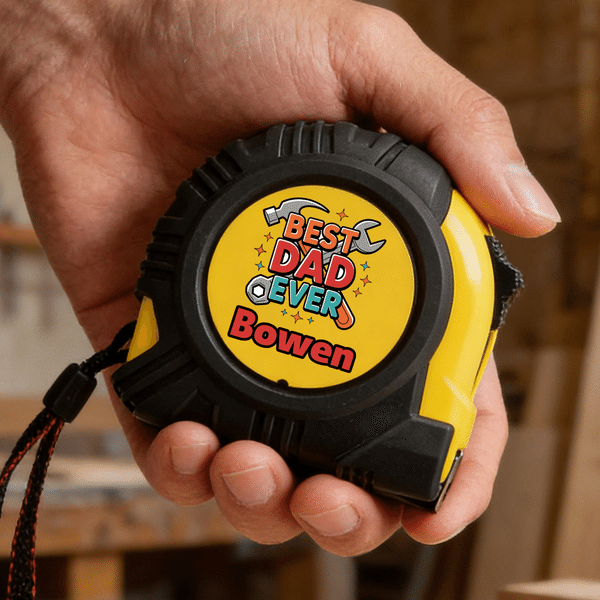 Personalized Best Dad Tape Measure with Name Father's Day Birthday Gift for Dad Grandpa
