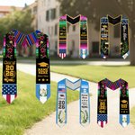 Personalisierte Guatemala USA Doppelte Flagge Graduierung Stola mit Name Schule Name und Jahr Graduierung Geschenk für Klasse von 2026 Absolventen