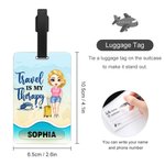 Etiquette de bagage personnalisée avec nom et texte Accessoire de voyage Cadeau d'anniversaire pour la famille et les amis