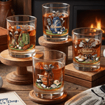 Personalised Golf Ball Set 10 oz Rock Whiskey Glass with Name Father's Day Birthday Gift for Golf Lovers Whiskey Drinkers