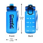 Personalized Gradient Color 17 oz / 32 oz Sports Water Bottle with Name Daily Use Sports Gift for Teenager Sports Lovers