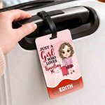 Etiquette de bagage personnalisée avec nom et texte Accessoire de voyage Cadeau d'anniversaire pour la famille et les amis