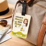 Etiquette de bagage personnalisée avec nom et texte Accessoire de voyage Cadeau d'anniversaire pour la famille et les amis