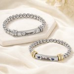 Personalizado Delicado Corazón Alas pulsera con nombre grabado Significado Cumpleaños Día de la Madre Regalo para Niños Mamá Abuela