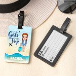 Etiquette de bagage personnalisée avec nom et texte Accessoire de voyage Cadeau d'anniversaire pour la famille et les amis