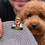 Personalized Cute Cartoon Pet Character Photo Magnetic Hat Clip Golf Ball Marker with Name Birthday Anniversary Game Day Gift for Golf Lovers