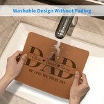 Personalized Multicolour Love You Every Day Dad Non-Slip Mouse Pad with Name Office Desk Supplies Daily Use Father's Day Gift for Dad