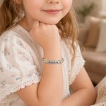 Personalizado Delicado Corazón Alas pulsera con nombre grabado Significado Cumpleaños Día de la Madre Regalo para Niños Mamá Abuela