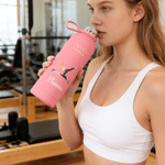 Personalizzato Cartoon Pilates personaggio 17 oz 25 oz bottiglia d'acqua con nome regalo di compleanno per le donne amanti del Pilates