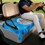 Personalized Multicolor Golf Elements Diamond Argyle Golf Cart Seat Cover with Name Seat Protector Summer Birthday Gift for Golf Lovers Golfers