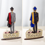 Portachiavi personalizzato con nome e anno per la laurea Regalo di laurea decorativo per laureati