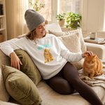 Personalized Pet Photo Multicolor Adult T-shirt Sweatshirt with Name Daily Wear Pet Party Birthday Gift for Pet Owner Lover