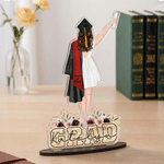 Portachiavi personalizzato con nome e anno per la laurea Regalo di laurea decorativo per laureati