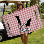 Silueta de golfista personalizada Funda para asiento de carrito de golf con nombre e inicial Accesorios para campos de golf Regalo de cumpleaños para amantes del golf Clubs de campo