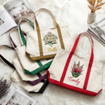 Personalized Birth Flower Large Capacity Tote Bag with Name Mother's Day Birthday Gift for Women Moms