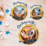 Gepersonaliseerde 3D Cartoon Karakter Koelkastmagneet met Naam Home Decor Verjaardag Zomer Reis Cadeau voor Paar