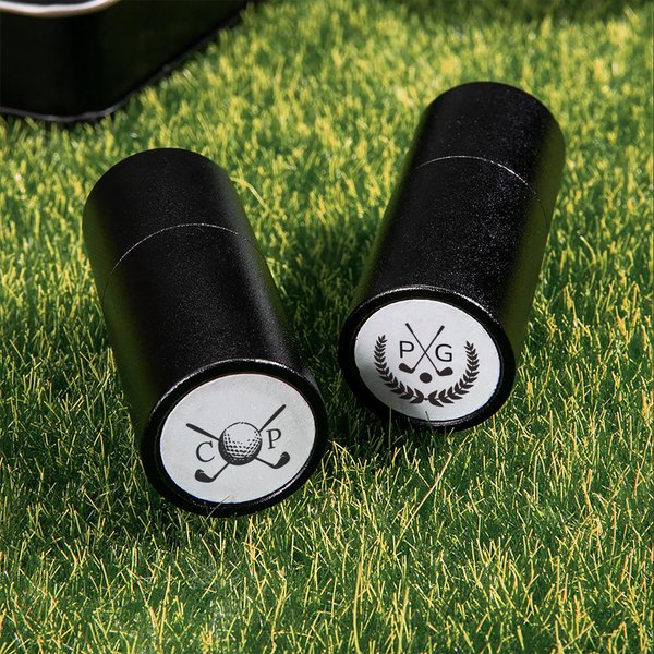 Henkilökohtainen Golf Elements Monogram Design Golf Ball Stamp with Metal Storage Box Golf Accessory Syntymäpäivä Sports Gift for Golf Players